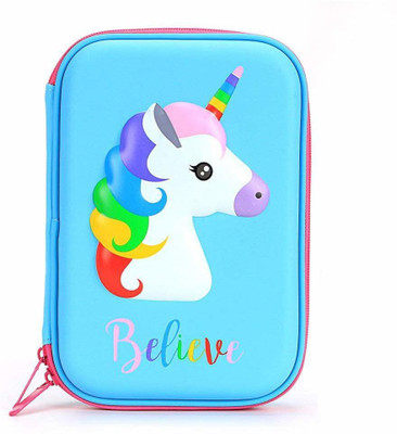 

Stoep Stoep horce Art Canvas Pencil Boxes(Set of 1, Blue)