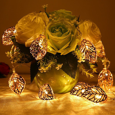 PragAart 16 LEDs 3.18 m White, Yellow Steady Leaf Rice Lights(Pack of 1)