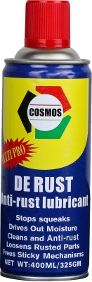 Cosmos Paints De-Rust Anti-Rust Lubricant Rust Removal Aerosol Spray(400 ml)