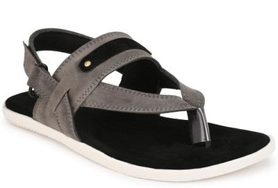 

ZebX Men Grey Flats