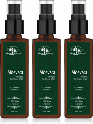 

Herb Essential Natural Aloevera Shampoo, 100 ml (3 Bottles)(300 ml)