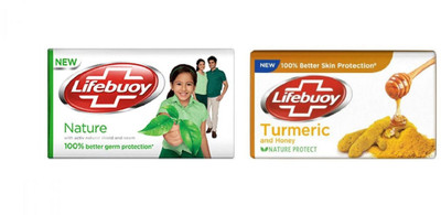 

Lifebuoy Neem and Turmeric Soap 1.250kg (PACK of 10) 125g(1250 g, Pack of 10)