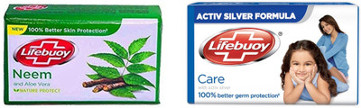 

Lifebuoy Neem and Care Soap 1.250kg (PACK of 2) 625g(1250 g, Pack of 10)