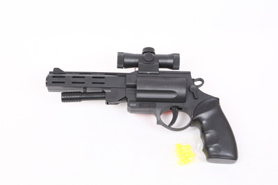 

Toy Central Revolver Laser Air Gun With Plastic Bullets(Black)