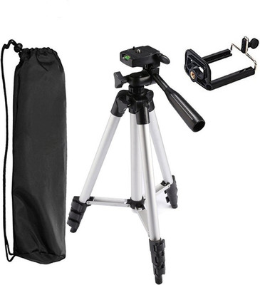 

LIFEMUSIC Quality Tripod Stand - Tripod-3110 Tripod Kit(Silver & Black, Supports Up to 1500)