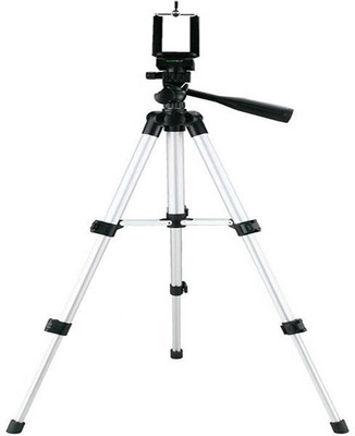 

LIFEMUSIC Quality Tripod Stand - Tripod-3110 Portable Adjustable Aluminum Lightweight Camera Stand With Three-Dimensional Head & Quick Release Plate For Video Cameras and mobile Tripod // Portable & Foldable Camera - Mobile Tripod With Mobile Clip Holder 