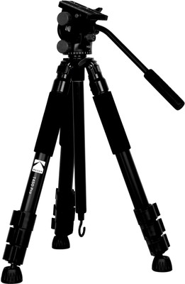 

Kodak T450 Pro 180mm Three Section Support Flip Locks Tripod(Black, Supports Up to 6000 g)