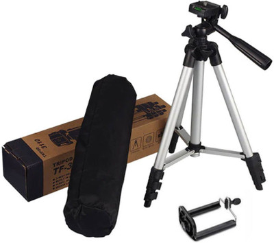 

lifemusic Tripod-3110 Tripod(Silver & Black, Supports Up to 1500)