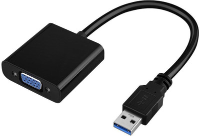 

OCITS TV-out Cable USB to VGA Adapter, USB 3.0/2.0 to VGA Adapter Multi-Display Video Converter(Black&White, For Laptop)