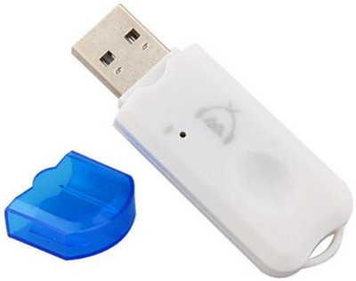 

CELSCITY Portable Car Kit Wireless Bluetooth 2.0 Adapter stereo Audio Receiver USB Adapter(White)