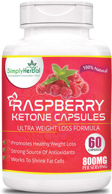 

Simply Herbal Garcinia Cambogia + Raspberry Ketone + Green Tea Extract 800Mg 60 Capsules (Extract Hca)Weight Loss Suppliment(60 No)