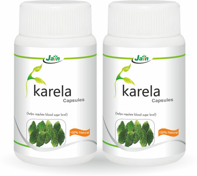 

Jain Karela Capsules - 60 Count (Pack of 2)(120 No)