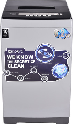 

Koryo 6.2 kg Fully Automatic Top Load Washing Machine Grey(KWM6218TL)