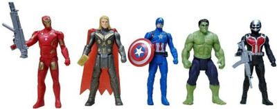 

MobiNok Avengers 2 Power Hero's (set of 5 Action Figuers) (Multicolor)(Multicolor)