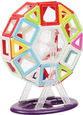 

Kurtzy DIY Magnetic Building Blocks 3D Puzzle(Multicolor)