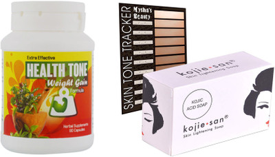 

HT Health tone Extra Effect regular Weight Gain Capsules and Kojiesan Skin Lightening Soap 135g(1500 g)