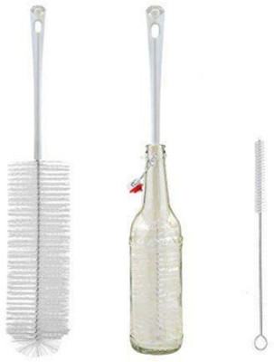 DIY Crafts Long Bottle Brush Cleaner for Washing(Pack of 2 pc)(Multicolor)