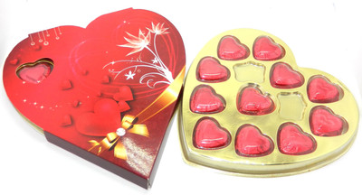 

Rich'U Chocolates Red Heart Gift Box - 11 Pcs Bars(110 g)
