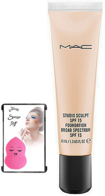 

jenney Sponge Blender Puff& Studio Sculp Foundation(Set of 2)
