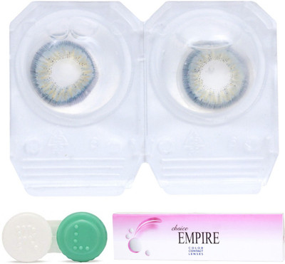 

Choice Empire Grey Colored Contact Lens 1 Pair with 1 case (0 Power) Monthly Contact Lens(0, Grey, Pack of 2)
