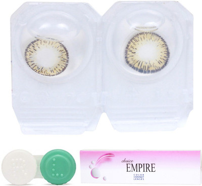 

Choice Empire Pure Hazel Colored Contact Lens 1 Pair with 1 case (0 Power) Monthly Contact Lens(0, Pure Hazel, Pack of 2)