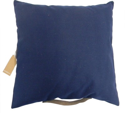 MANDAVA Canvas, Leather Cushions & Pillows Cover(39.37 cm*39.37 cm, Blue)