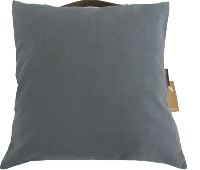 MANDAVA Canvas, Leather Cushions & Pillows Cover(39.37 cm*39.37 cm, Grey)