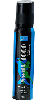 

Simco Swift No Gas 1000 Apparel (Desire) Spray 140ml Deodorant Spray - For Men(140 ml)