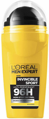 

L'Oreal Men Expert Invincible Sport 96h Anti- Perspirant Deodorant Roll-on - For Men(50 ml)