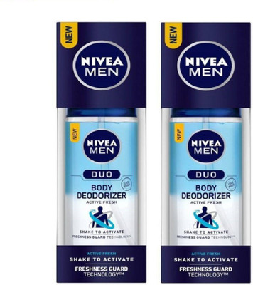 

Nivea Active Fresh Deodorant Spray for men 100 ml pack 2 Deodorant Spray - For Men(200 ml, Pack of 2)