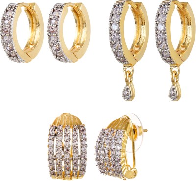 YouBella Gorgeous Diva Cubic Zirconia Alloy Earring Set