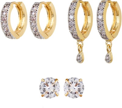 YouBella Gorgeous Diva Cubic Zirconia Alloy Earring Set