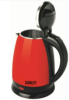 

Scarlett LM -Red/Black Hot Water Pot Portable Boiler Tea Coffee Warmer Heater Cordless Electric Kettle Electric Kettle(2 L, Red)