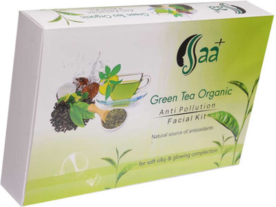 

SSAAPlus GREEN TEA ORGANIC Facial For anti pollution and Ultra Glow Treatments for soft silky skin GREEN TEA ORGANIC Facial Kit. 400 g(Set of 2)