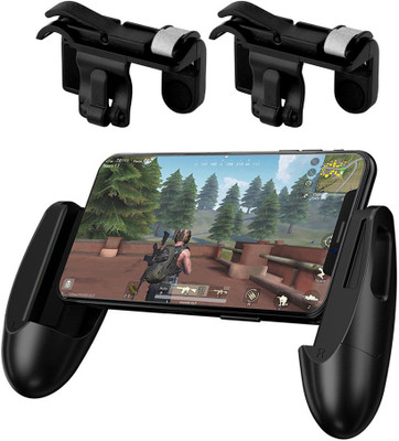 

LIFEMUSIC PUBG Phone Gamepad Triggers with Remote Gamepad Fire Buttons Aim Key Smart Phone Mobile Games L1R1 Shooter Controller Gaming Accessory Kit(Black, For Android, iOS)
