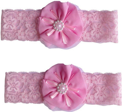 

pretty Premium Quality Hair Band For Girls Daily Use - Two Band Hair Band(Pink)