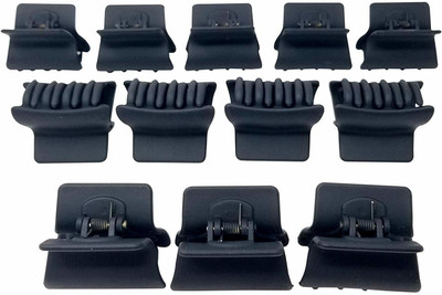 

Preety Small Hair Clip For Girls And Women - 12 Pcs Hair Clip(Black)