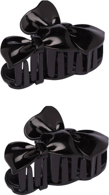 

Preety Hair Clip For Girls And Women - 2 Pcs Hair Clip(Black)