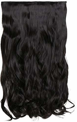 

Paradise Clips ¾ Head 1 Piece Extensions For Women Real And Extensions For Girls To Increase Instant Length And Volume (Black) Hair Extension