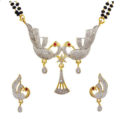 Thrillz Alloy Gold-plated White, Pink Jewellery Set(Pack of 1)