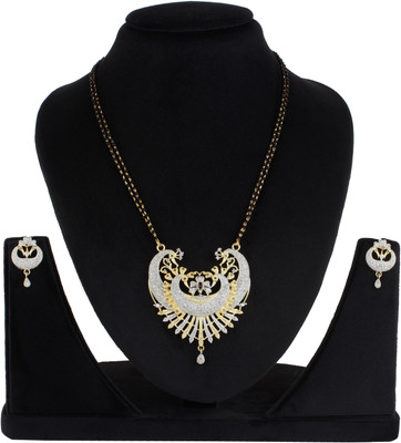 Thrillz Alloy Gold-plated Gold, Silver Jewellery Set(Pack of 1)