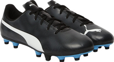 

Puma Boys & Girls Lace Football Shoes(Black, Black-white-iron gate-bleu