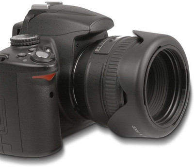 

SUPERNIC 55mm Reversible Lens Hood 55 mm Lens Hood for AF-P 18-55mm Lens Hood(55 mm, Black)