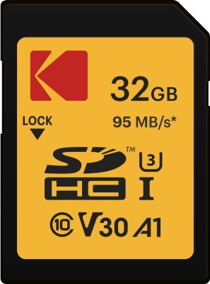 Kodak High Speed SDHC 32 GB SD Card Class 10 95 MB/s  Memory Card