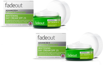 

Fadeout Advanced+ Vitamin Enriched Whitening Day Cream 50ml Pack Of 2(100 ml)