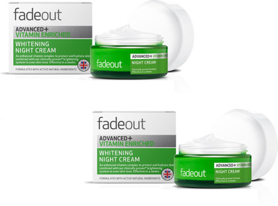 

Fadeout Advanced+ Vitamin Enriched Whitening Night Cream 50ml Pack Of 2(100 ml)