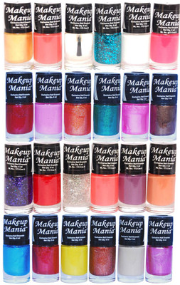 

Makeup Mania Exclusive Nail Polish Set of 24 Pcs. MM-NP-89-94 Multicolor(Pack of 24)