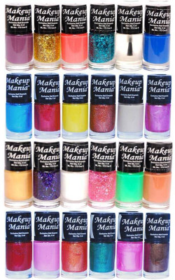 

Makeup Mania Exclusive Nail Polish Set of 24 Pcs. MM-NP-87-94 Multicolor(Pack of 24)