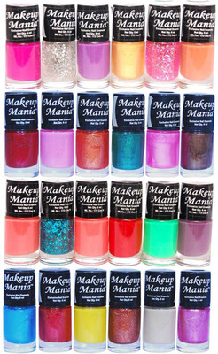 

Makeup Mania Exclusive Nail Polish Set of 24 Pcs. MM-NP-88-94 Multicolor(Pack of 24)
