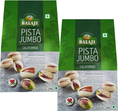 

Balaji California Pistachios LS 250 Pack Of 2 Pistachios(500 g, Box)